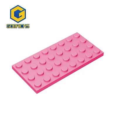 Gobricks 10pcs DIY Building Blocks Figures Bricks 4x8 Dots Educational Creative Compatible With Brand Toys For Children 3035