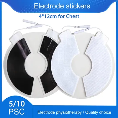 Breast Electrode Sheet or Lumbar Large Area Massage Pads for Tens Acupuncture Massager Relaxation