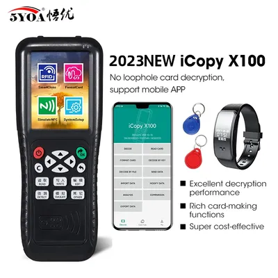 NFC Smart Card Reader Writer RFID Copier 125KHz 13.56MHz USB Fob Programmer Copy Encrypted Key With
