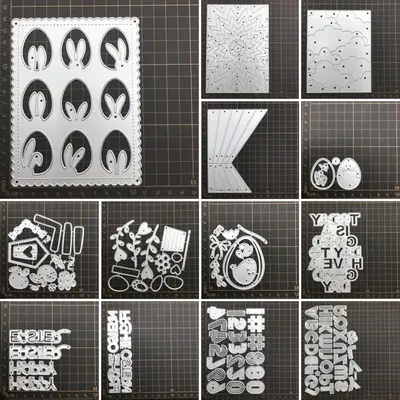 13 kinds easter frame bunny egg Metal Cutting Dies Stencils For DIY Scrapbooking Decorative