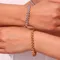 Trendy Modern Gold Silver Color Double Bracelet 18cm Stainless Steel Bracelets Waterproof Hypoallergenic Women