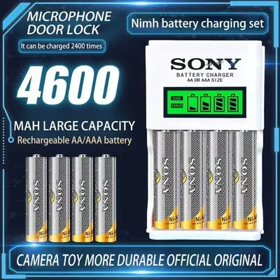 Sony 1.2V AA AAA 4600mAh large capacity rechargeable battery can replace 1.5V battery