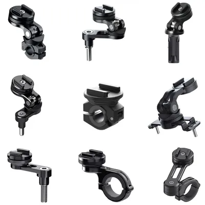 Phone Holder Stem Triple Tree Fork Mount Clamp Mobile Phone Stand Motorcycle Mirror Navigation Phone