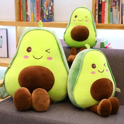 New Cute Avocado Plush Toy Doll Children's Sleeping Pillow Large Doll Holiday Gift Kawaii Creative