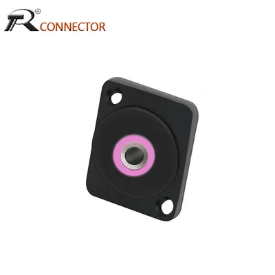 1pc D Type 3.5mm Jack Female 3Poles/4Poles Stereo Earphone Jack Panel Mount Mudel Connector Soldered