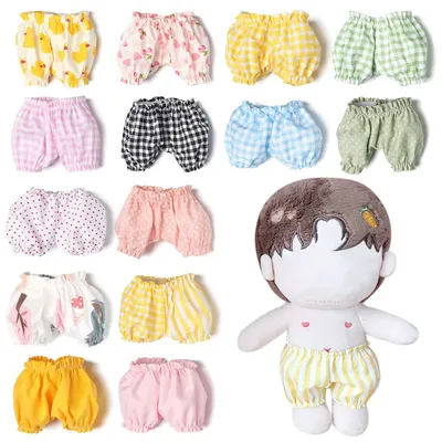 20cm Doll Cotton Doll Clothes Lantern Pants Shorts DIY Doll Clothes Mini Cloth Collocation Doll