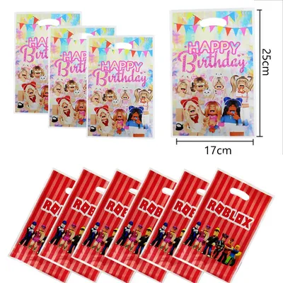 Hot Game Roblox Birthday Party Decoration Girls Boys Favor Thanks Gifts Package Gift Boxes Baby