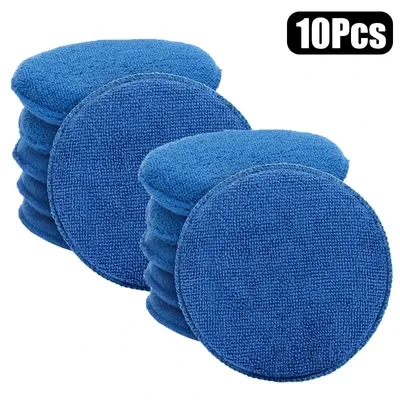 1/5/10Pcs Car Cleaning Foam Round Car Wax Sponge Dust Remove Auto Care Polishing Pad Detailing Tools