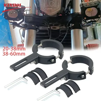 Adjustable Motorcycle Headlight Holder Motorcycle Fog Light Bracket Universal Headlight Spotlight