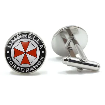 Classic White Red Umbrella French Suits Cufflinks With Buttons Fashion Men's and Women's Shirts