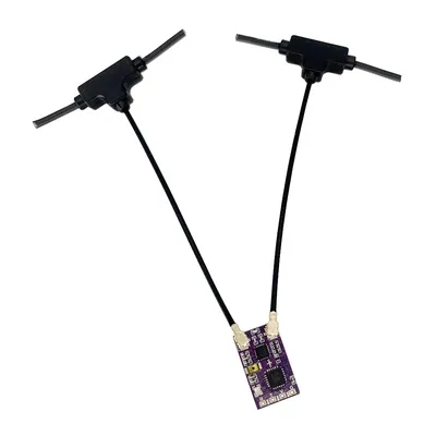 Namimno ELRS 2.4GHz Nano Receiver with Two T Type antennas for Micro Mini Freestyle Long Range