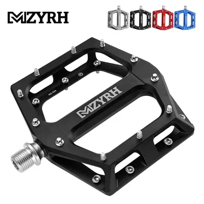 New Mountain Bike Pedals MTB Pedal Aluminum Bicycle Wide Platform Flat Pedals 9/16" Sealed Bearing