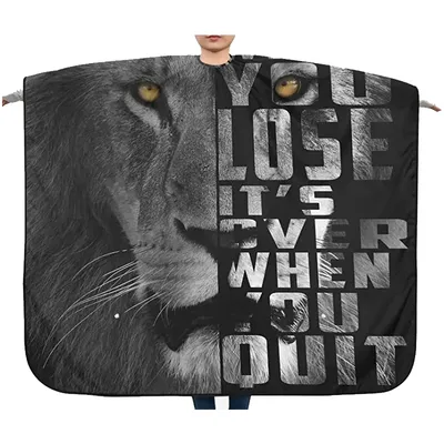 Barbershop Haircut Apron Tiger Lion Pattern Hairdressing Gown Waterproof Hairstyling Capes Antistatic Hairdresser Coat Tool