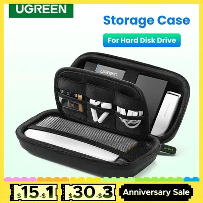 UGREEN Hard Disk Drive Case for 2.5 inch External Hard Drive Portable HDD SSD Box for Power Bank
