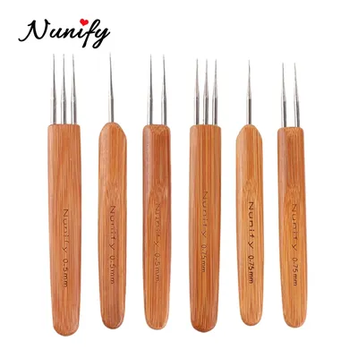 0.5Mm 0.75Mm Dreadlock Needle 1Pcs Crochet Hook For Dread Hair Nunify New Brand Quality Hook Needle For Crochet Braids