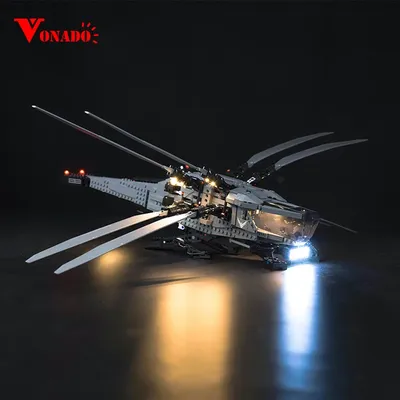 The Vonado LED 10327 set is suitable for Dune Atreides Royal Ornithopter building blocks (only
