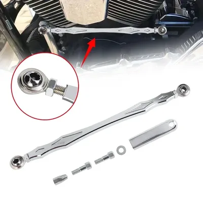 Motorcycle Chrome Gear Shift Linkage Lever Shifter 320mm For Harley Touring Road King Glide Breakout