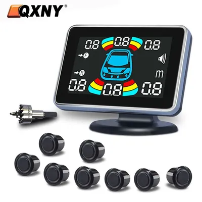 8 Parking Sensor Parktronic Car Automobile Reversing Backup Radar Electronics Rear Auto Detector