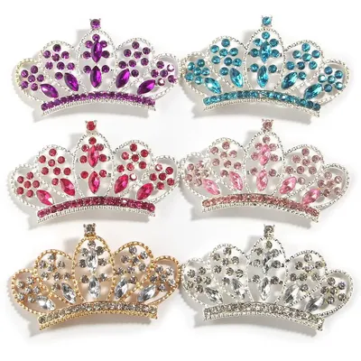 5PCS 33*56MM Big Crystal Alloy Rhinestone Buttons Embellishment For Wedding Decoration Flatback