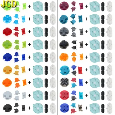 JCD For Nintend Gameboy Pocket Rubber Conductive Buttons A B D Pads Power On Off Buttons Keypads For