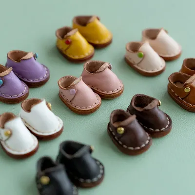New Handmade Ob11 Doll Casual Shoes Doll Cowhide Mini Shoes For Obitsu11,P9, Gsc, Ymy, Ddf,