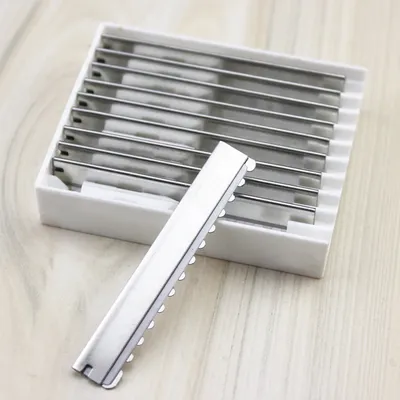10/20pcs Safety Hair Knife Razor Blades Barber Stainless Steel Hairdressing Trimmer Thinning Cutting Blade Salon Shaving Blade