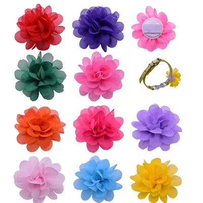 50/100pcs Small Dog Accessories Slidable Dog Bow Tie Flower Collar For Small Dog Cat Collar