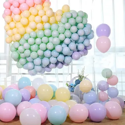 100pcs 5Inch Round Balloons Matte Macaron Latex Air Globos Pastel Ball Wedding Birthday Party Baby