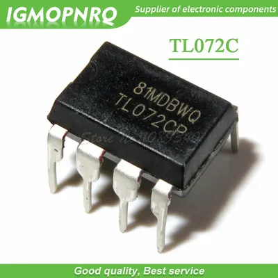 10pcs/lot TL072CN TL072 TL072C TL072CP DIP-8 Operational Amplifiers - Op Amps Dual Low Noise JFET
