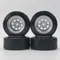 4pcs 6/9mm Offset 1/10 Scale Plastic Wheels Rims with Hard Plastic Tire RC Car Drift On road Touring Model Hobby