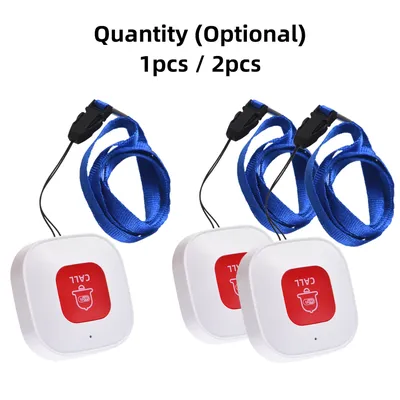 Tuya WiFi Smart SOS Call Button Wireless Caregiver Pager Phone Alert Transmitter Emergency Call