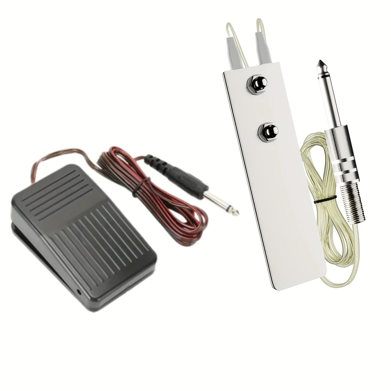 1pcs, Tattoo Foot Pedal Switch, Mini Flat Stainless-Steel Pedal, Machine Metal Tattoo Power Switch Tattoo Kits Tattoo Supplies