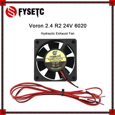FYSETC 4010/6020 Hydraulic Exhaust Fan Cooling Fan 40*10mm 60*20mm DC 24V With 2 Pin for Voron 2.4