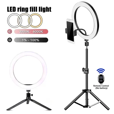 LED Selfie Ring Lighting Photographic Selfie Ring Lamp USB Remote Fill light For YouTube TikTok