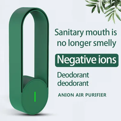 USB Air Purifier Car Air Freshener Bathroom Negative Ion Portable Dust Odor Remover Tool Low Noise