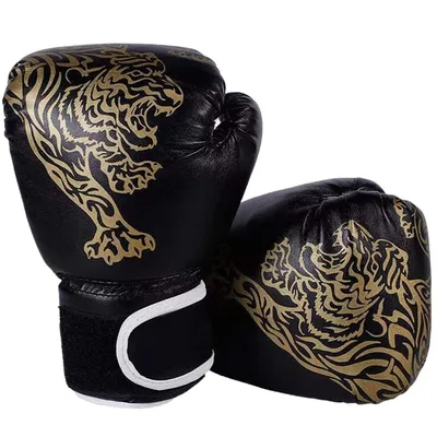Adults Boxing Gloves Breathable PU Leather Fighting Gloves Children Boxing Training Kickboxing