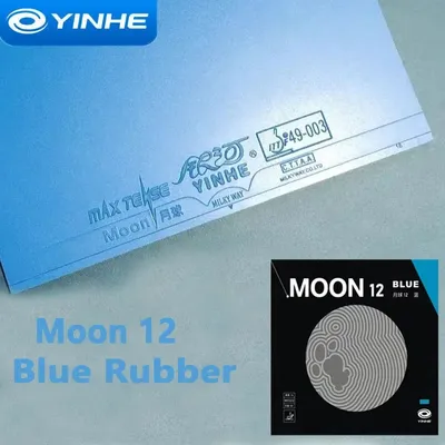 Original YINHE Moon 12 BLUE Table Tennis Rubber Galaxy Pips-In YINHE Ping Pong Rubber Astringent