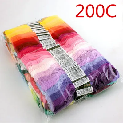 50/100/150/200/447 Pieces Cross Stitch Embroidery Floss Home Sewing Craft Thread 8 Meters Per Skein