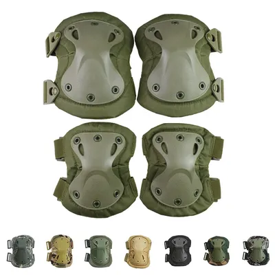 Tactical Knee Pad Elbow CS Military Protector Army Airsoft Outdoor Sport Hunting Kneepad Safety Gear