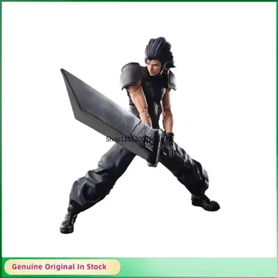 Original SQUARE ENIX PLAY ARTS Crisis Core - Final Fantasy VII Zack Fair PVC Action Figure Active Joints Model Collectibles Gift