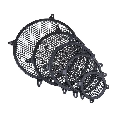 4''/6''/8''/10''/12'' Plastic Car Audio Speaker Sub Woofer Grille Guard Protector Cover Mesh Round Car Subwoofer Speaker Cover
