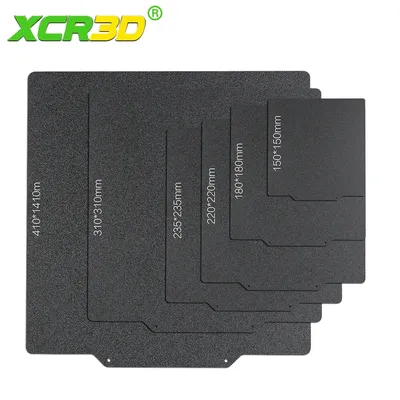 XCR 3D Printer Parts PEI Powder Coated Frosted Spring Steel Sheet Build Plate Base 220/235/310/410mm