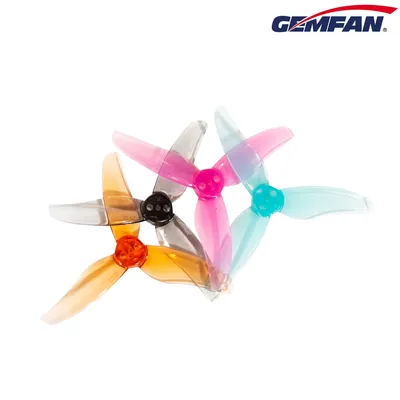4Pairs Gemfan 2512 2.5X1.2X3 3-Blade PC Propeller 1.5mm for RC FPV Racing Freestyle 2.5inch Toothpick Drones Replacement Parts
