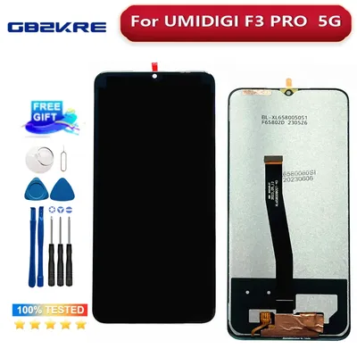 100% Original 6.6 inch For UMIDIGI F3 pro 5G Phone Android 13 2408*1080 LCD&Touch Screen Digitizer