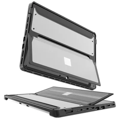 Case Compatible with Type Cover Keyboard for Microsoft Surface Pro 9/Pro 9 5G 2022 13"Shockproof Rugged Hard Cover Clear PC Back