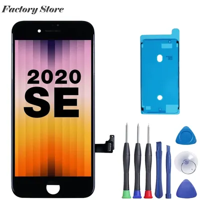 For iPhone SE2020 Screen Replacement Generation A2296 A2275 A2298 Display Sensor Glass Panel