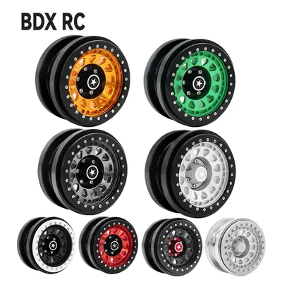 Rc jeep CNC Aluminum 2.9" Beadlock Wheel Hub Rim for 1/6 RC Crawler Car Axial SCX6 Jeep JLU Wrangler