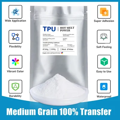 0.5kg DTF Powder DTF Printer Hot Melt Powder for DTF Transfer Film DTF Printer DTF Poliamida Powder