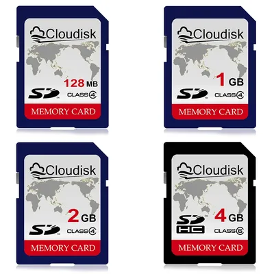 Cloudisk SD Card Class 6 4GB World Map Class 4 2GB 1GB 128MB Memory Card for Camera