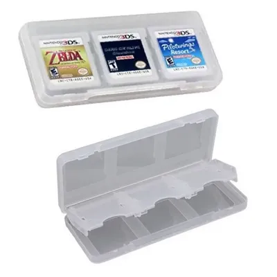 6in1 Clear Protective Hard Plastic Game Cards Storage Box Case Holder for Nintendo 2DS NDS NDSL NDSI